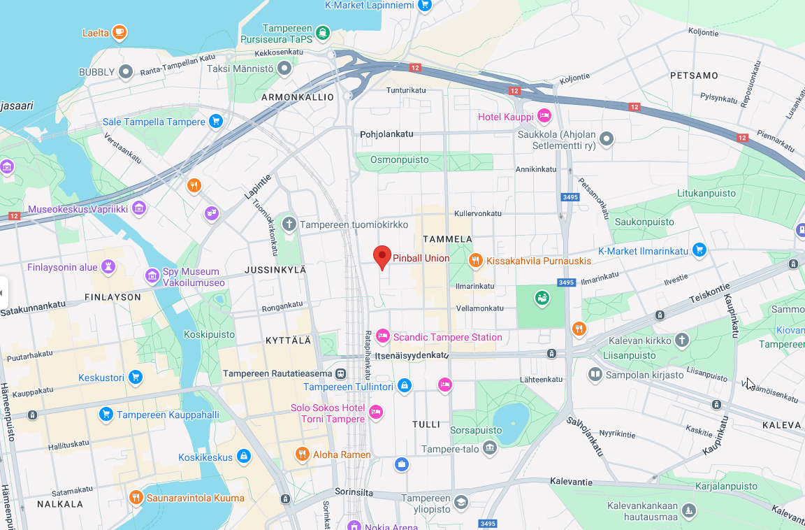 Sijainti Väinölänkatu 2 33100 Tampere